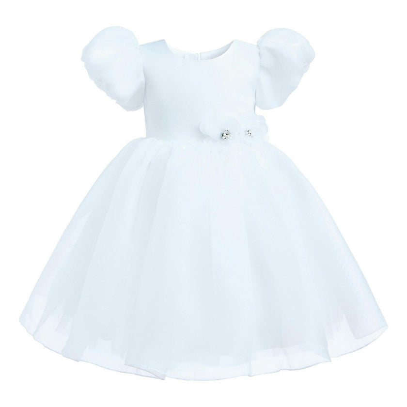 White D'Amico Floral Teacup Dress