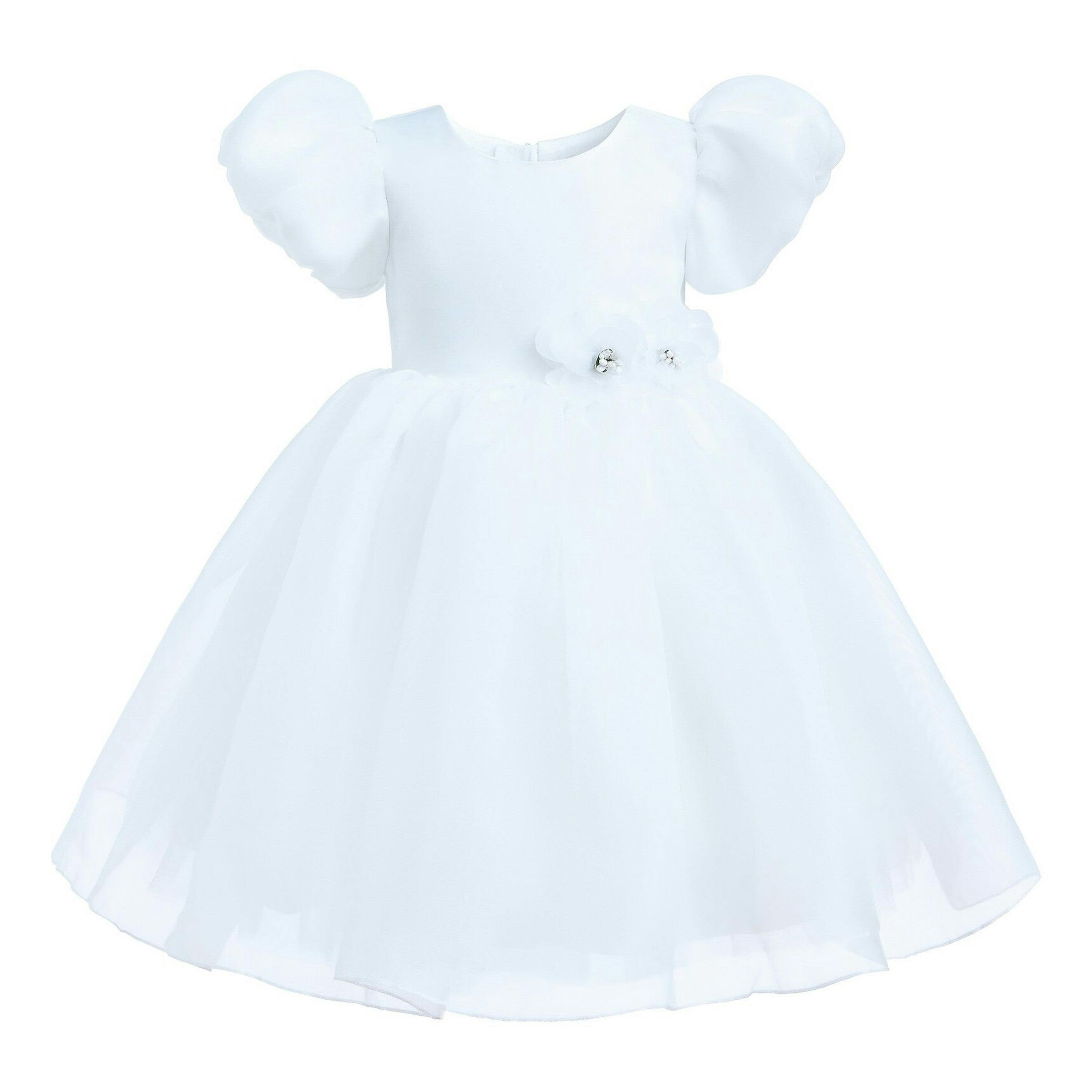 White D'Amico Floral Teacup Dress
