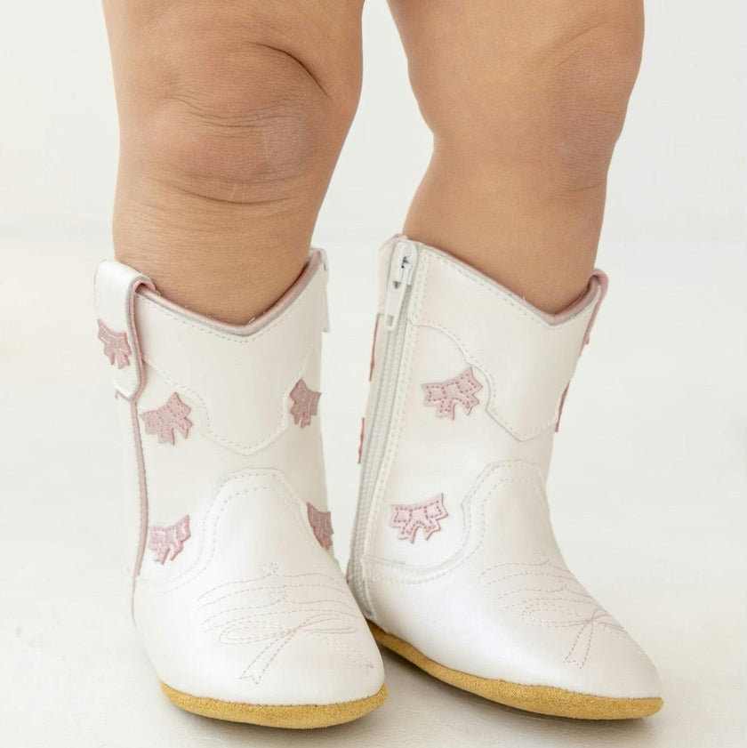 Cowgirl Bow Baby Bootie