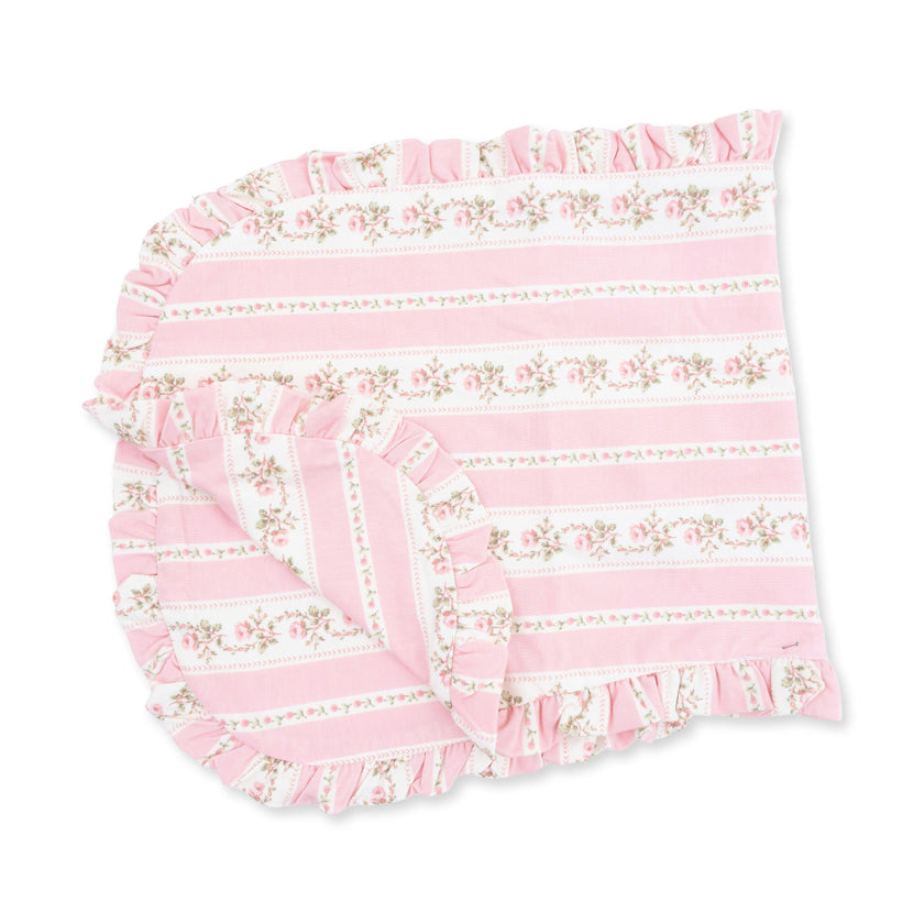 Antoinette Stripe - Ruffle Burp Cloth