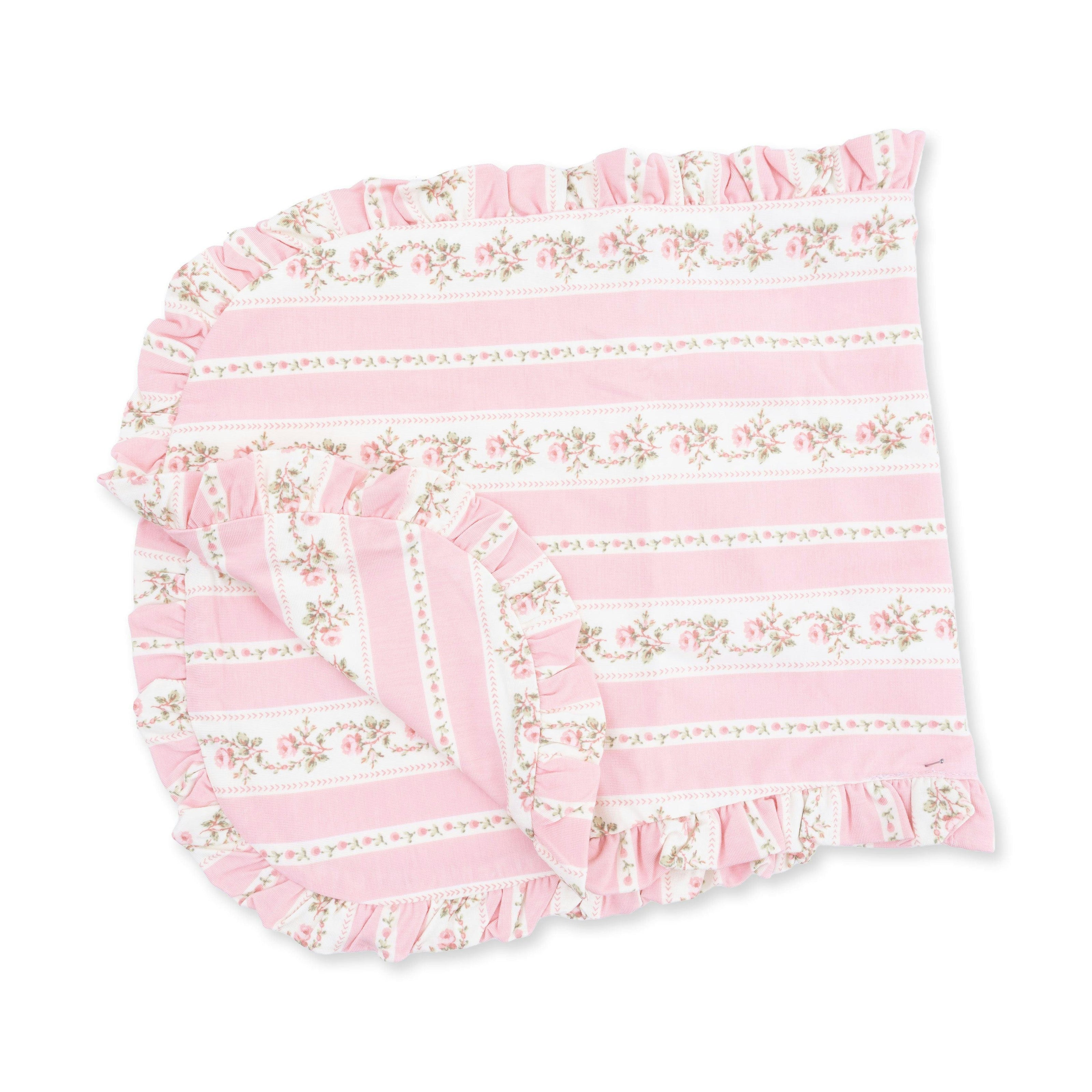 Antoinette Stripe - Ruffle Burp Cloth
