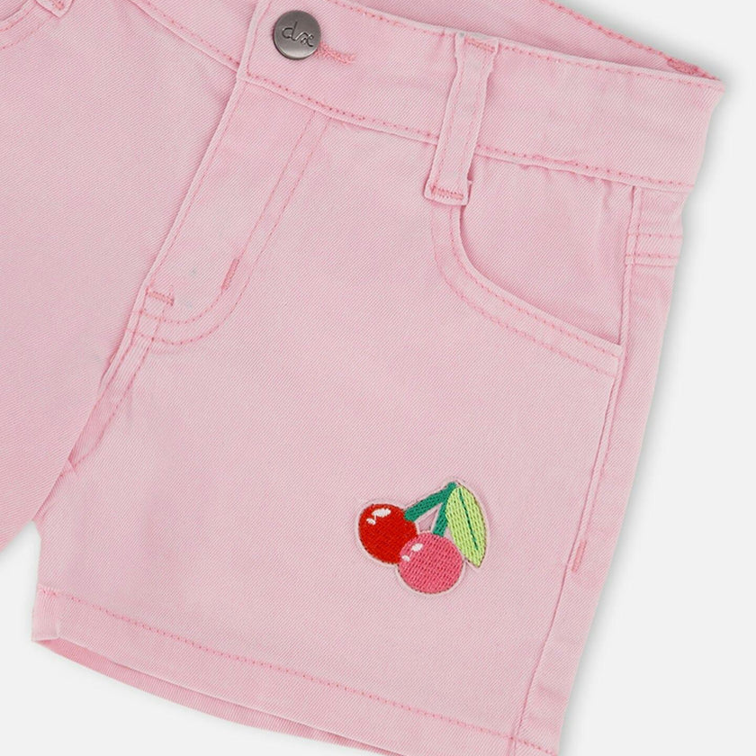 Denim Shorts With Embroidery