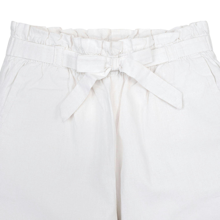 Linen Paper Bag Tie-Waist Pant