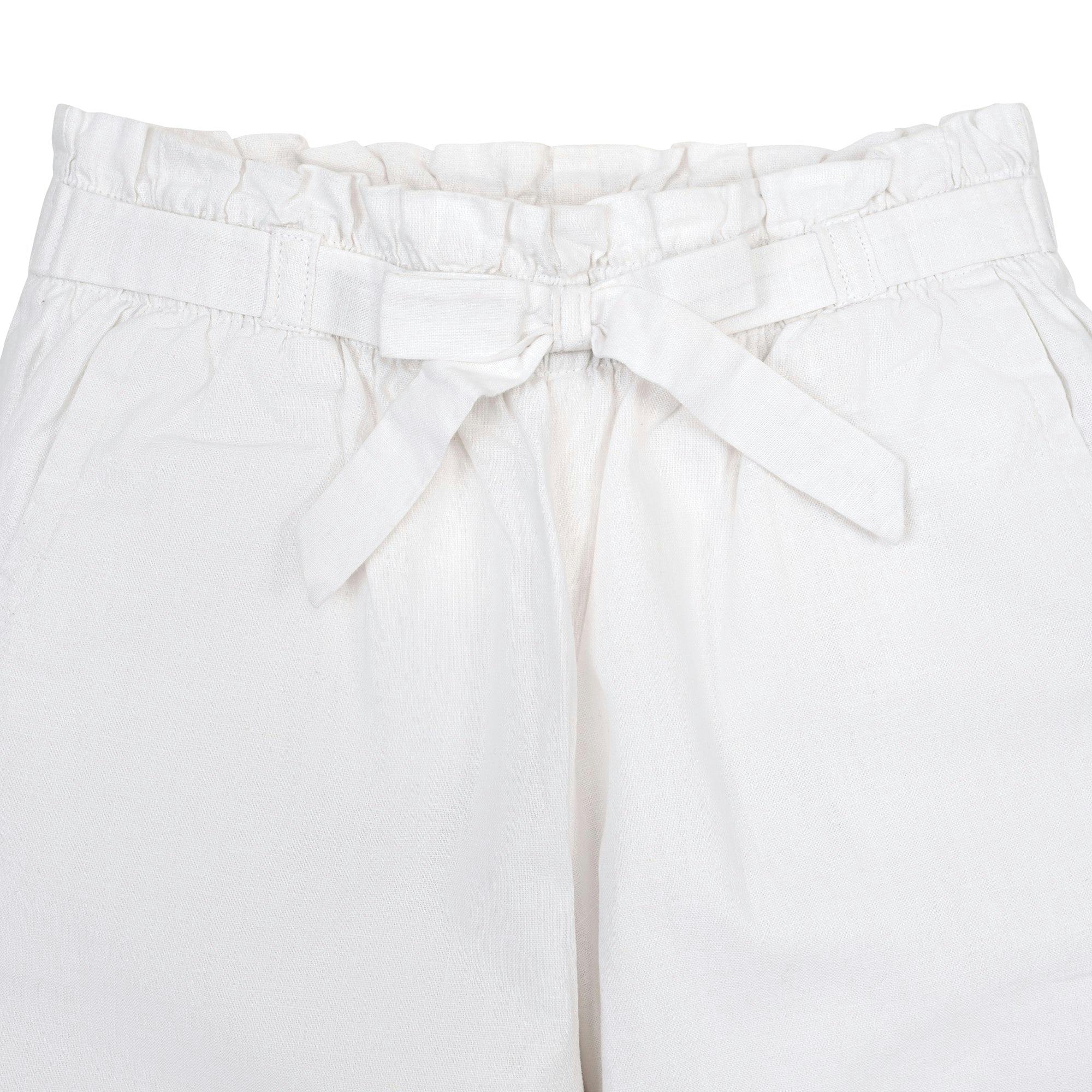 Linen Paper Bag Tie-Waist Pant
