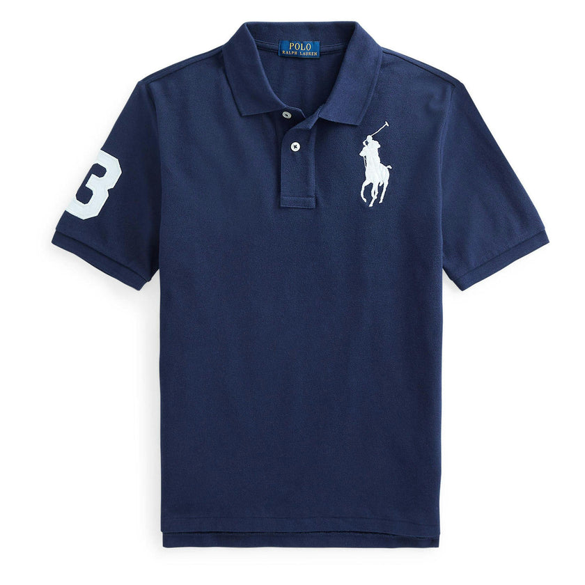 Navy Logo Patch Jr Polo