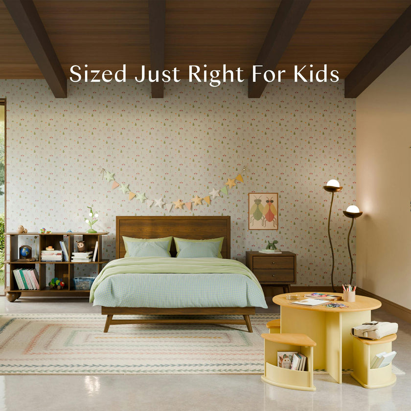 Nessa Nesting Play Table in Pale Yellow and Honey