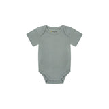 Ribbed Short Sleeve Baby Onesie