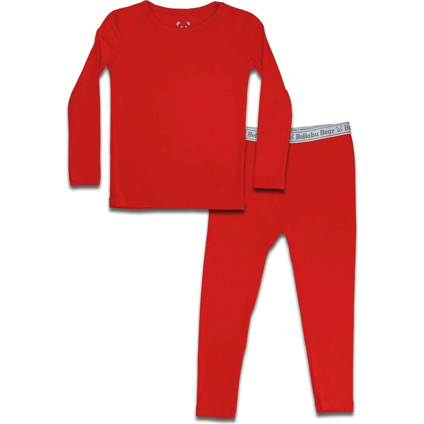 Winterberry Red Kids Bamboo Pajamas