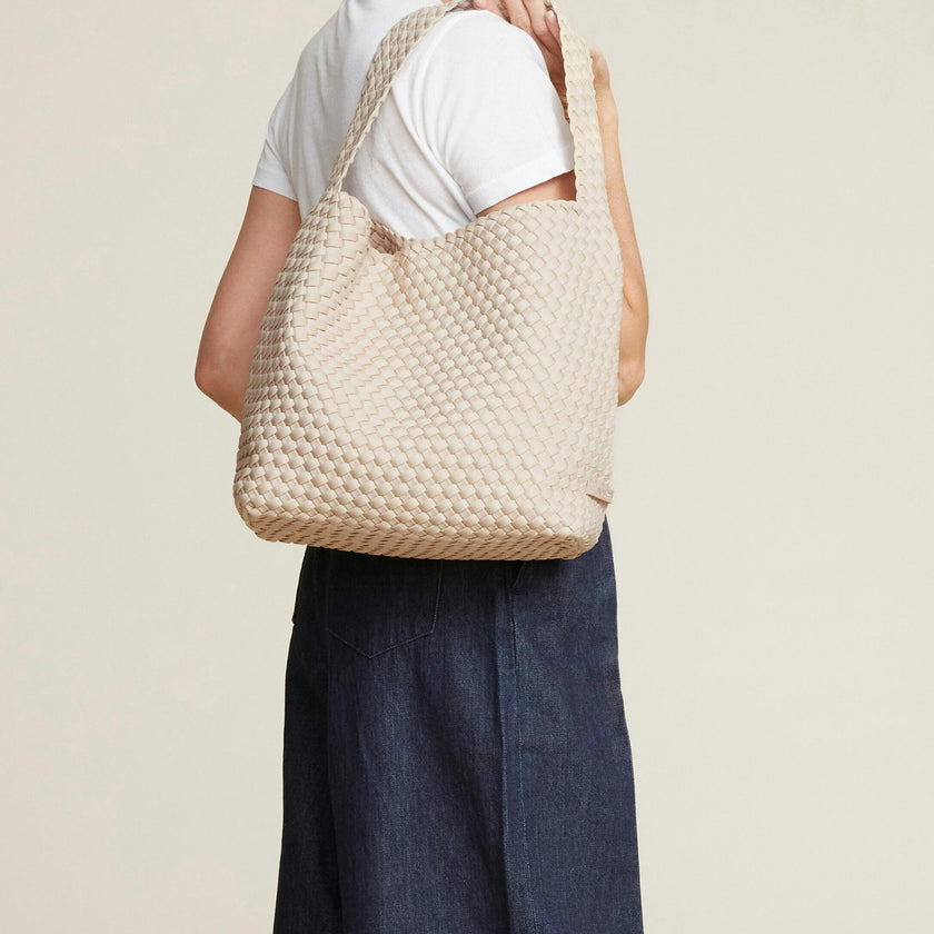 Nomad Medium Hobo | Ecru