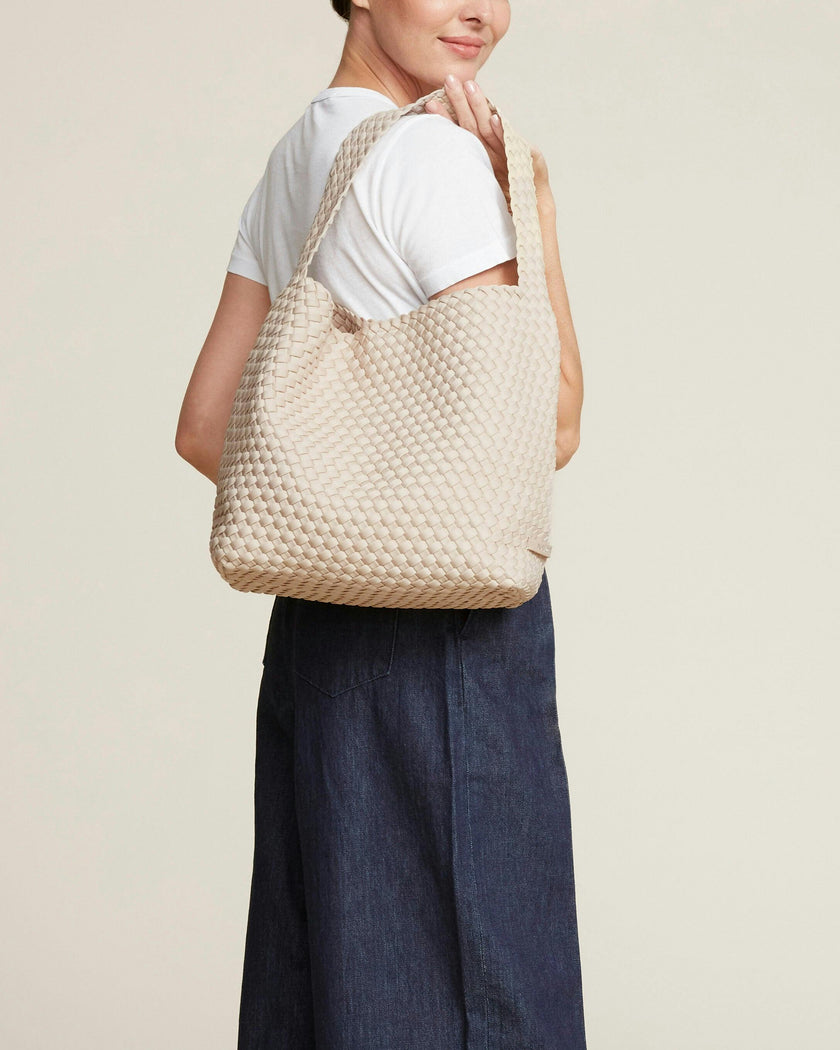 Nomad Medium Hobo | Ecru