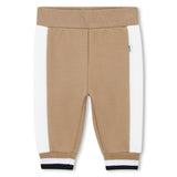 Baby Boys Beige Logo Tracksuit Set