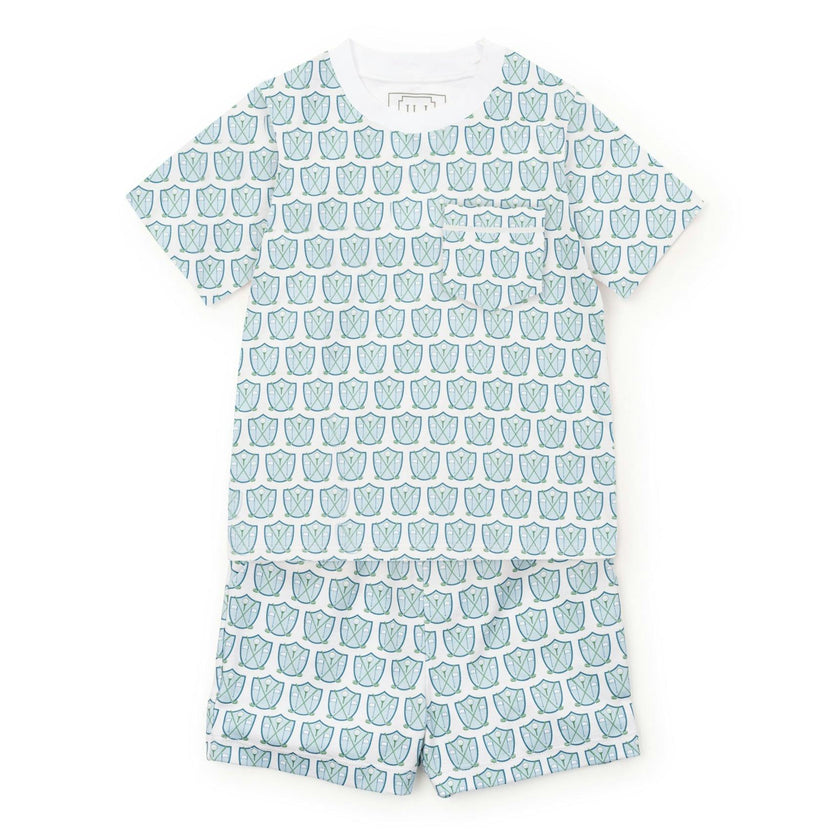Charles Boys' Short Set - Golf Crest Blue