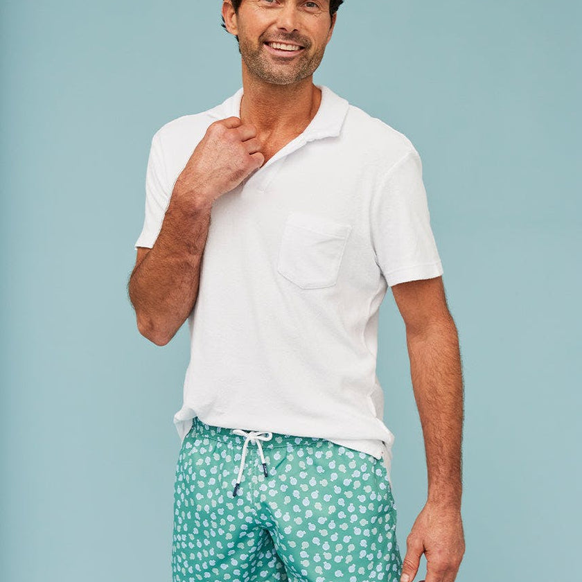 Green Puffer Fish Men's Swim Shorts
