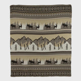 Cotton Sustainable Knit Throw Blanket | Mountain Fair Isle