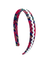 Plaid Ric Rac Headband in Scottie Stewart