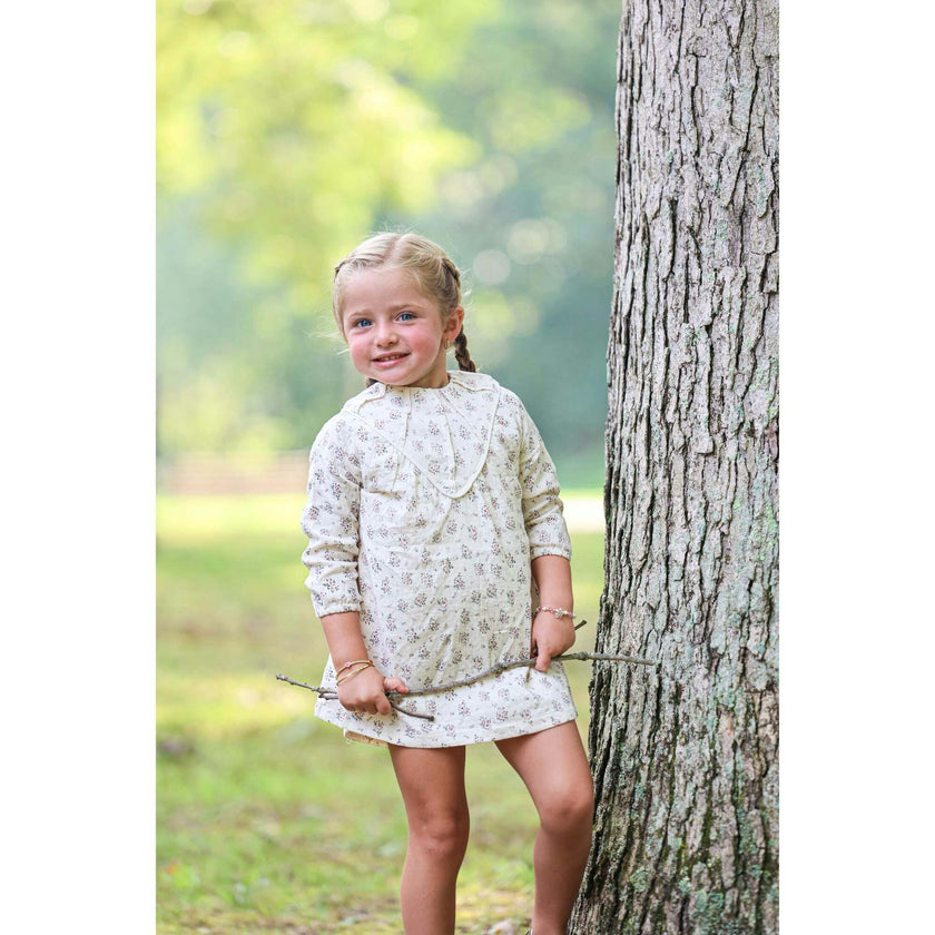 Winter Forest Long Sleeve Drop Shoulder Comfort Fit Dress
