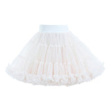 White Bow Tulle Skirt