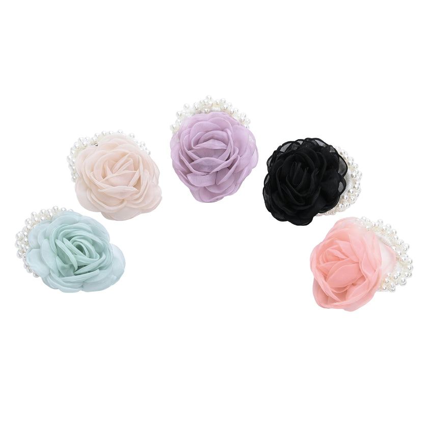 Pearl Petal Scrunchie set