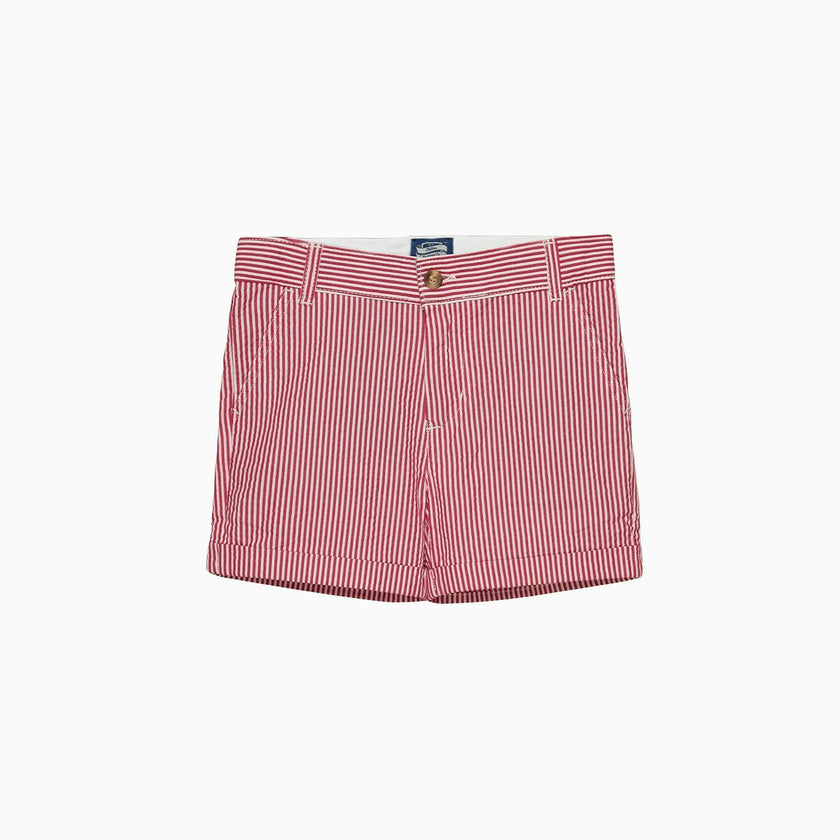 Charlie Chino Shorts in Red Stripe