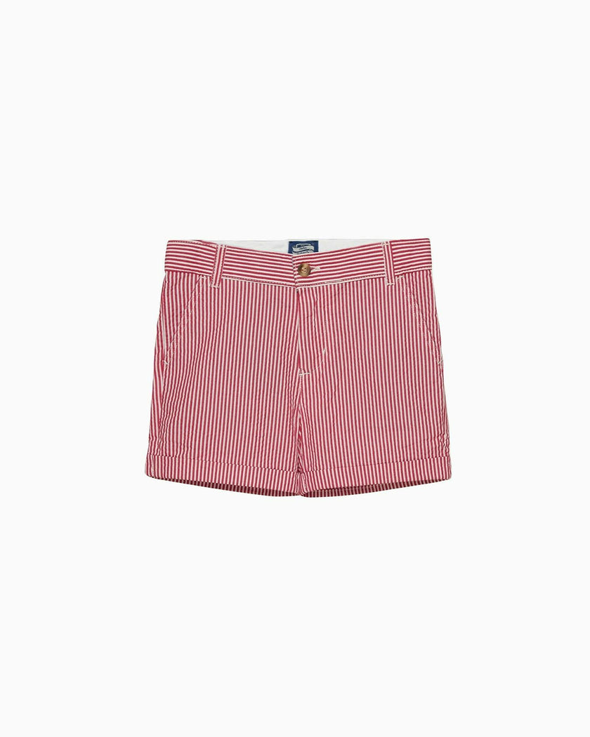 Charlie Chino Shorts in Red Stripe