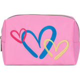 COREY PAIGE HEARTS COSMETIC BAG TRIO