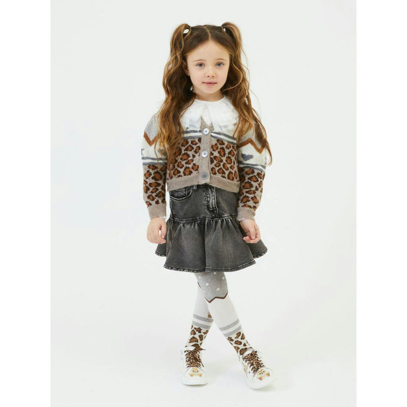 Black Disney Denim Skirt