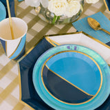 Posh Bubble Mint Round Plates - 2 Size Options