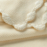 Organic Cotton Scalloped Baby Blanket
