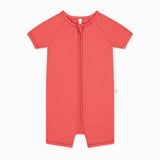 Ribbed Zip Summer Pajamas