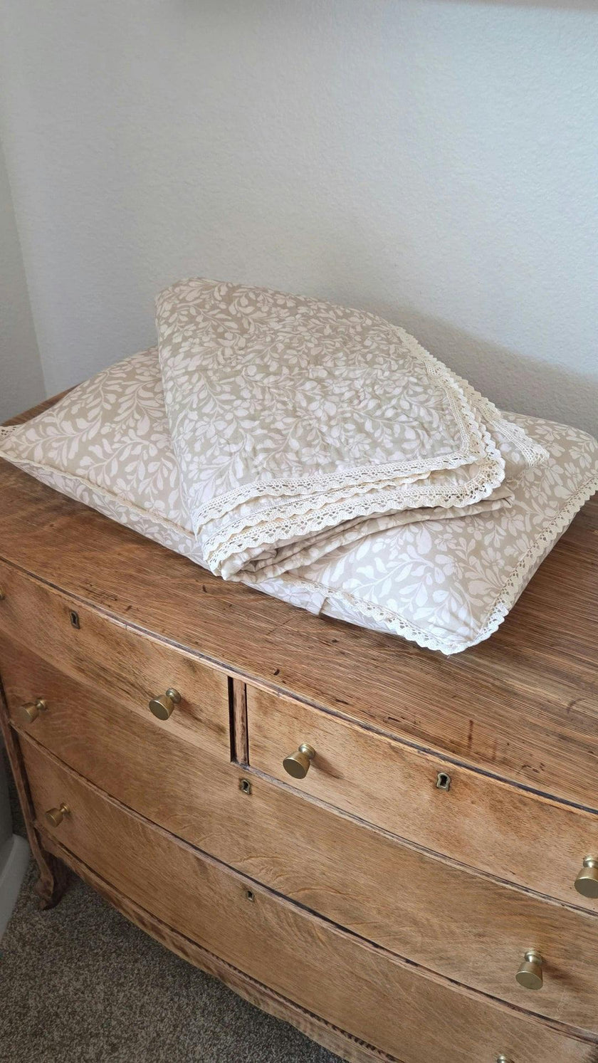 Big Kid Blanket 6 Layer Gauze QUILTED- Heritage Floral