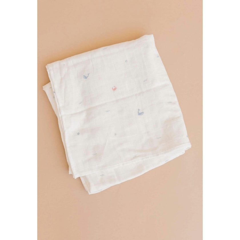 Nautical Swaddle and Teether Set - Crab