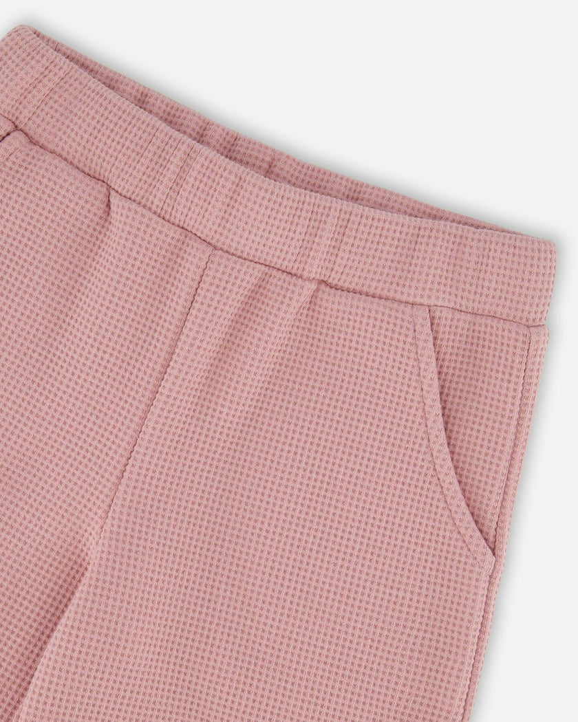Waffle Flare Leg Pants