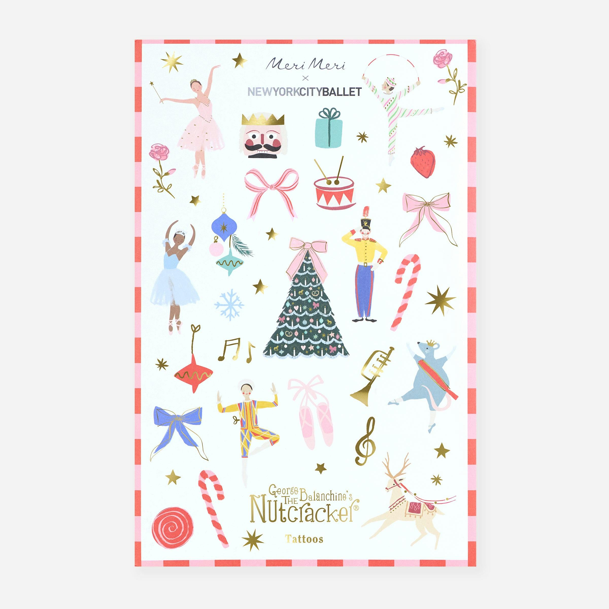 Meri Meri x New York City Ballet Temporary Tattoos