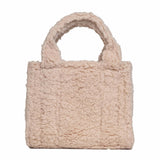 Sherpa Tote Bag – Cozy, Colorful & Convertible with Matching Coin Purse, Teddy Bear
