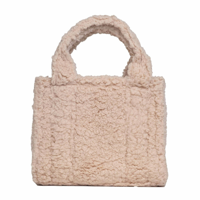 Sherpa Tote Bag – Cozy, Colorful & Convertible with Matching Coin Purse, Teddy Bear