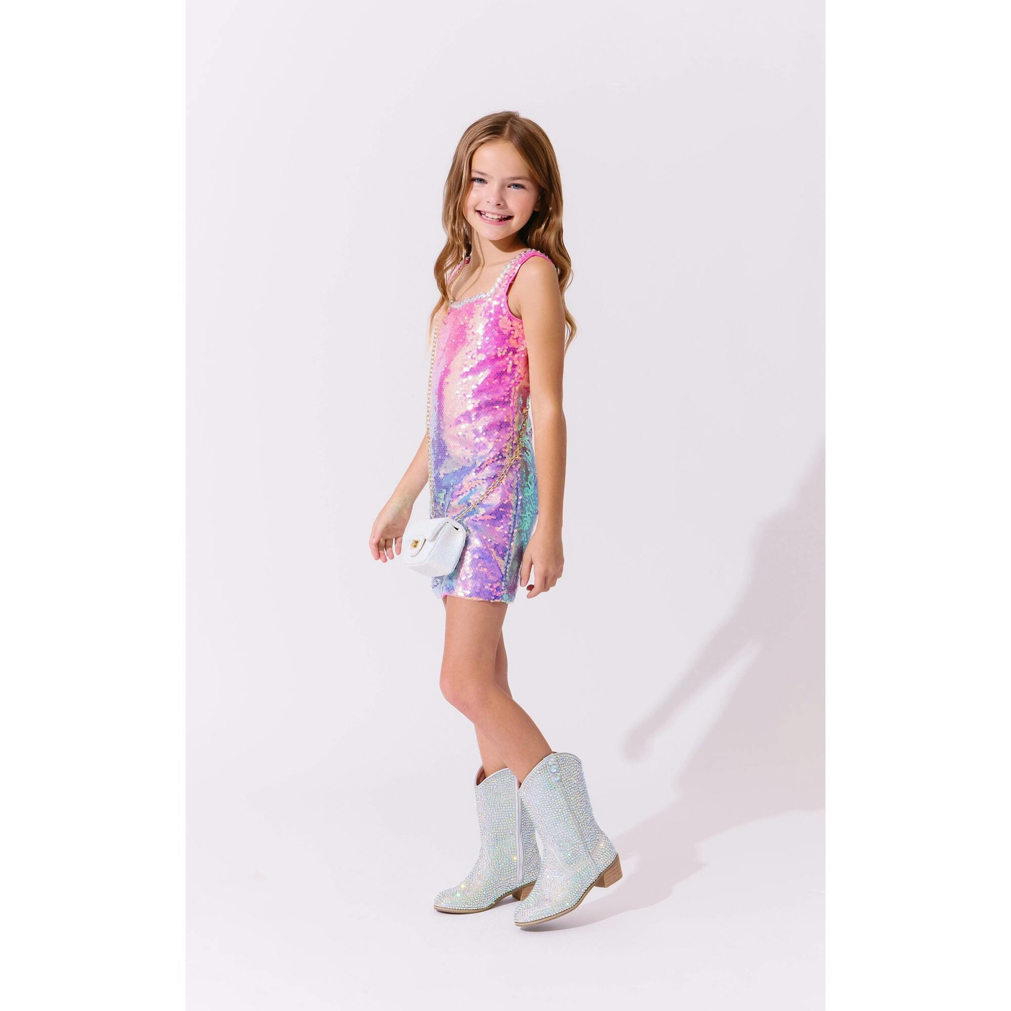 Sunset Ombre Shimmer Dress