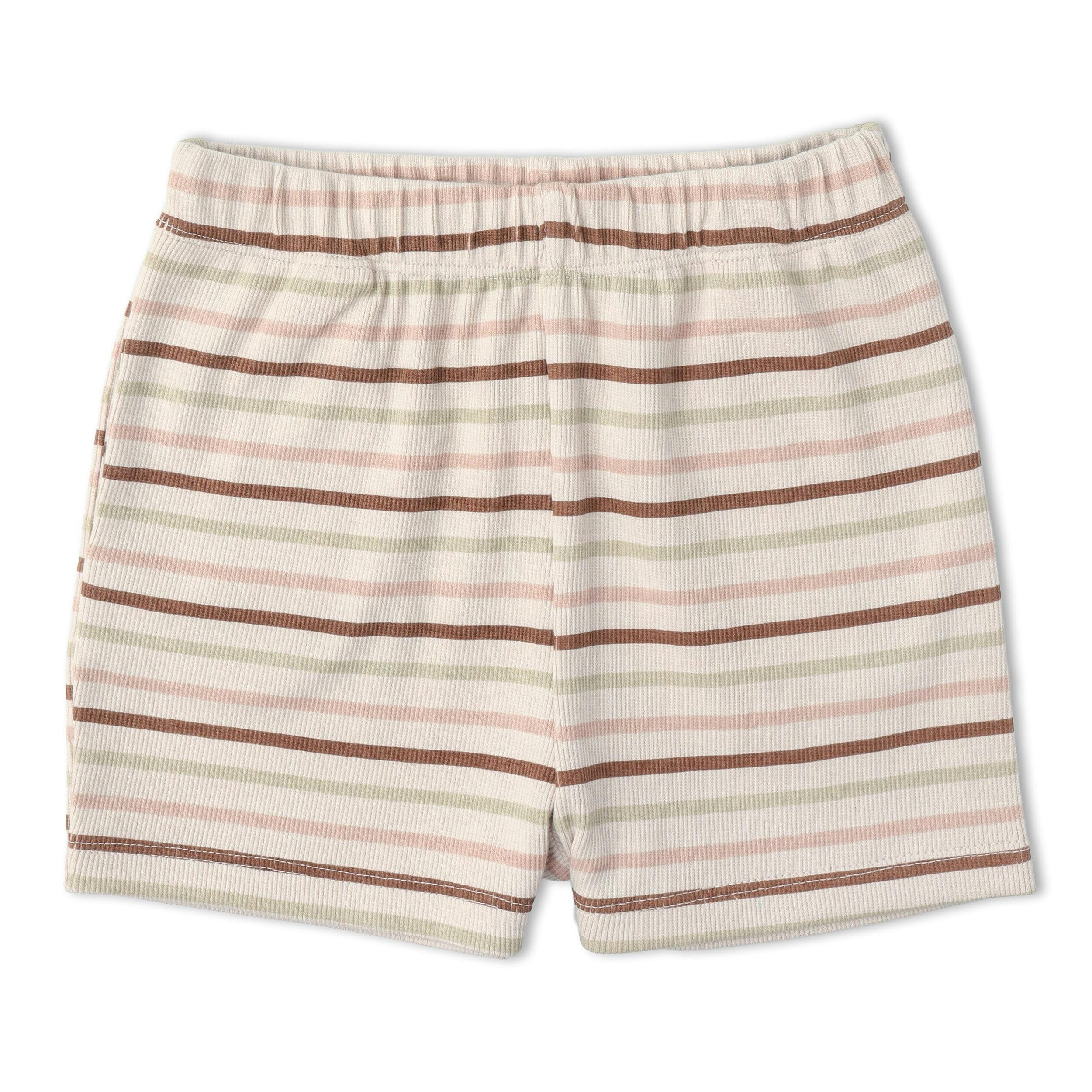 Organic Tank Top & Shorts Set - Terra Stripes