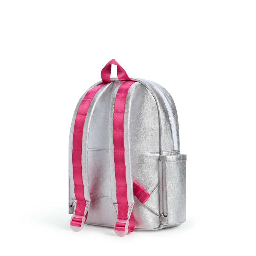 Kane Mini Backpack, Metallic Happy Fuzzy Hearts