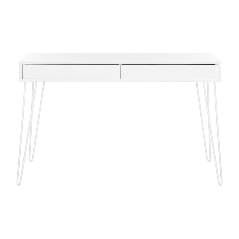 Cade Mid-Century Retro Two-Drawer Desk