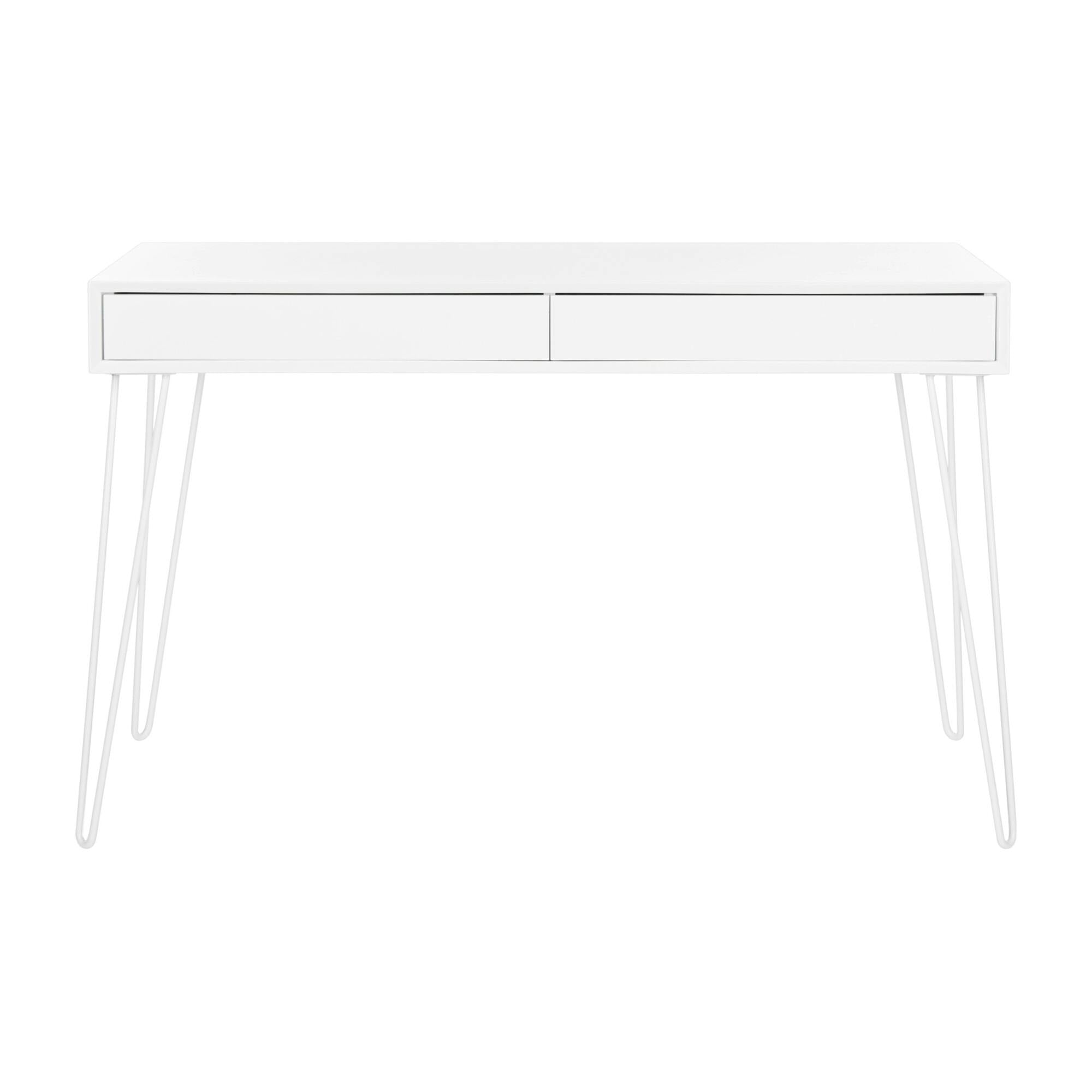 Cade Mid-Century Retro Two-Drawer Desk