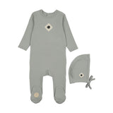 Geo-Floral Footie & Hat Set