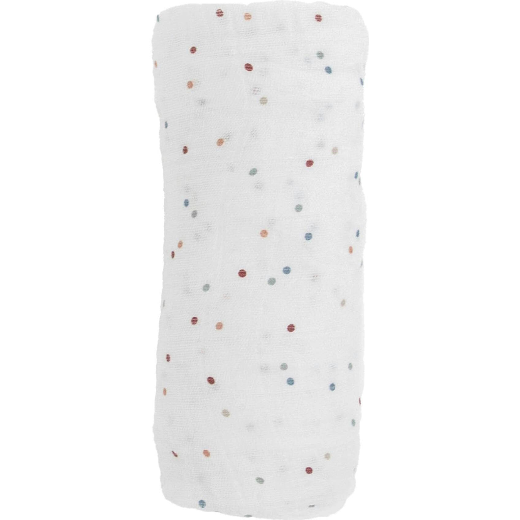 Cotton Muslin Swaddle Blanket - Dots