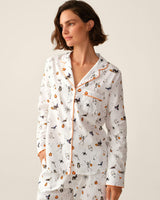 Women's Twill Pajama Set in Trick or Treat
