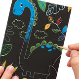 Scratch and Scribble Mini Scratch Art Kit - Dinosaur Days - 6 Cards