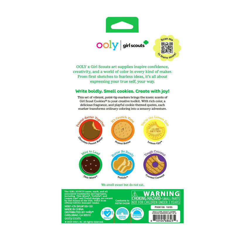 OOLY x Girl Scouts Cookie Scented Markers - Set of 6