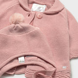 Rose Knit Jacket with Hat