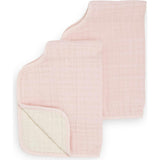 Cotton Muslin Burp Cloth 2 Pack - Light Pink