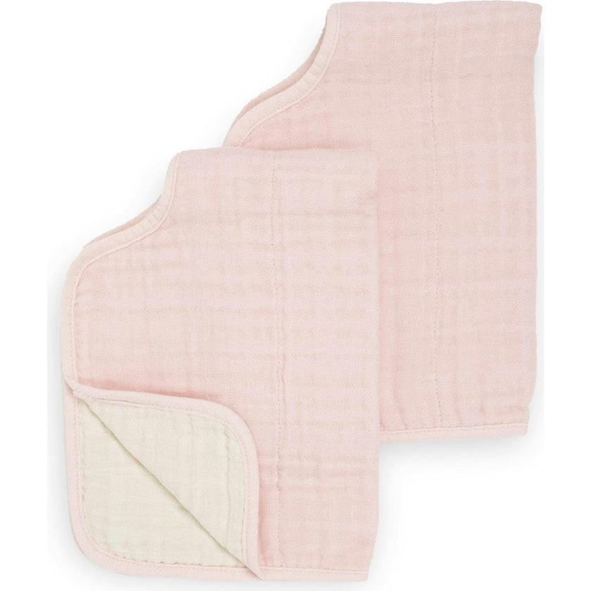 Cotton Muslin Burp Cloth 2 Pack - Light Pink