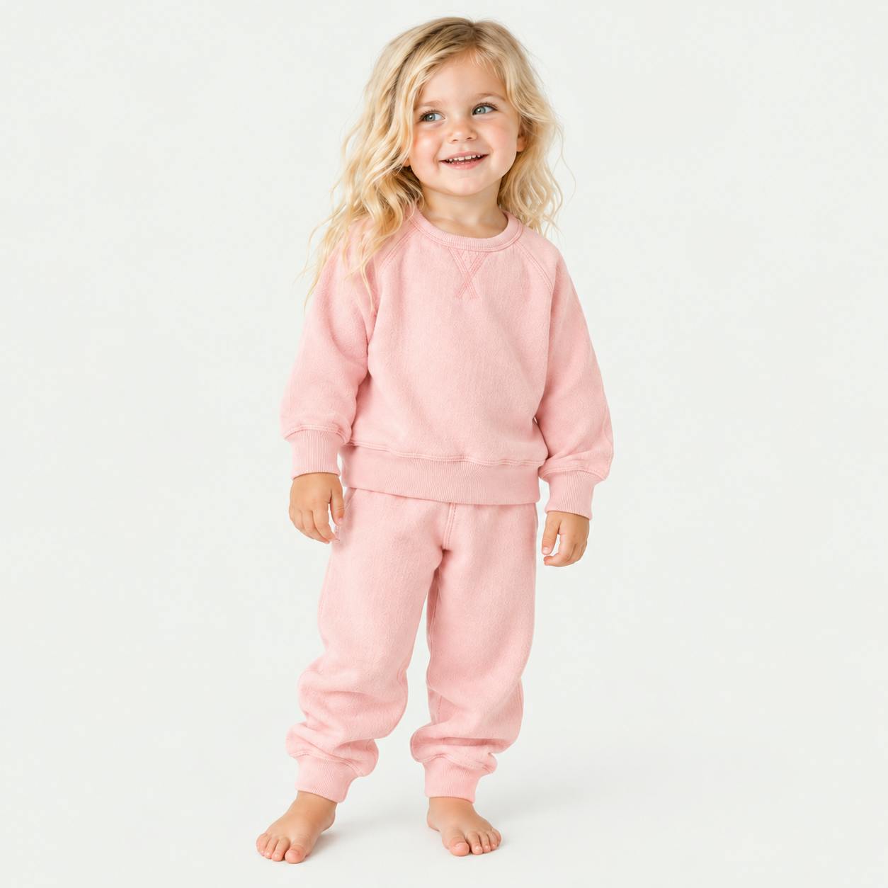 Sherpa Raglan Sweatshirt + Jogger Set