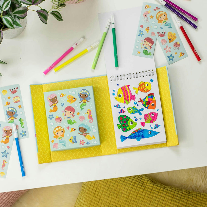 Tribe: Coloring Set - Mermaids Activity Set w/ Stickers
